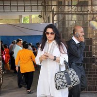 Poonam Dhillon - Celebs Casting Their Votes In Bandra for BMC Elections 2017 Images