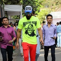 Ranveer Singh - Celebs Casting Their Votes In Bandra for BMC Elections 2017 Images