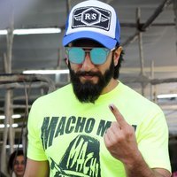 Ranveer Singh - Celebs Casting Their Votes In Bandra for BMC Elections 2017 Images