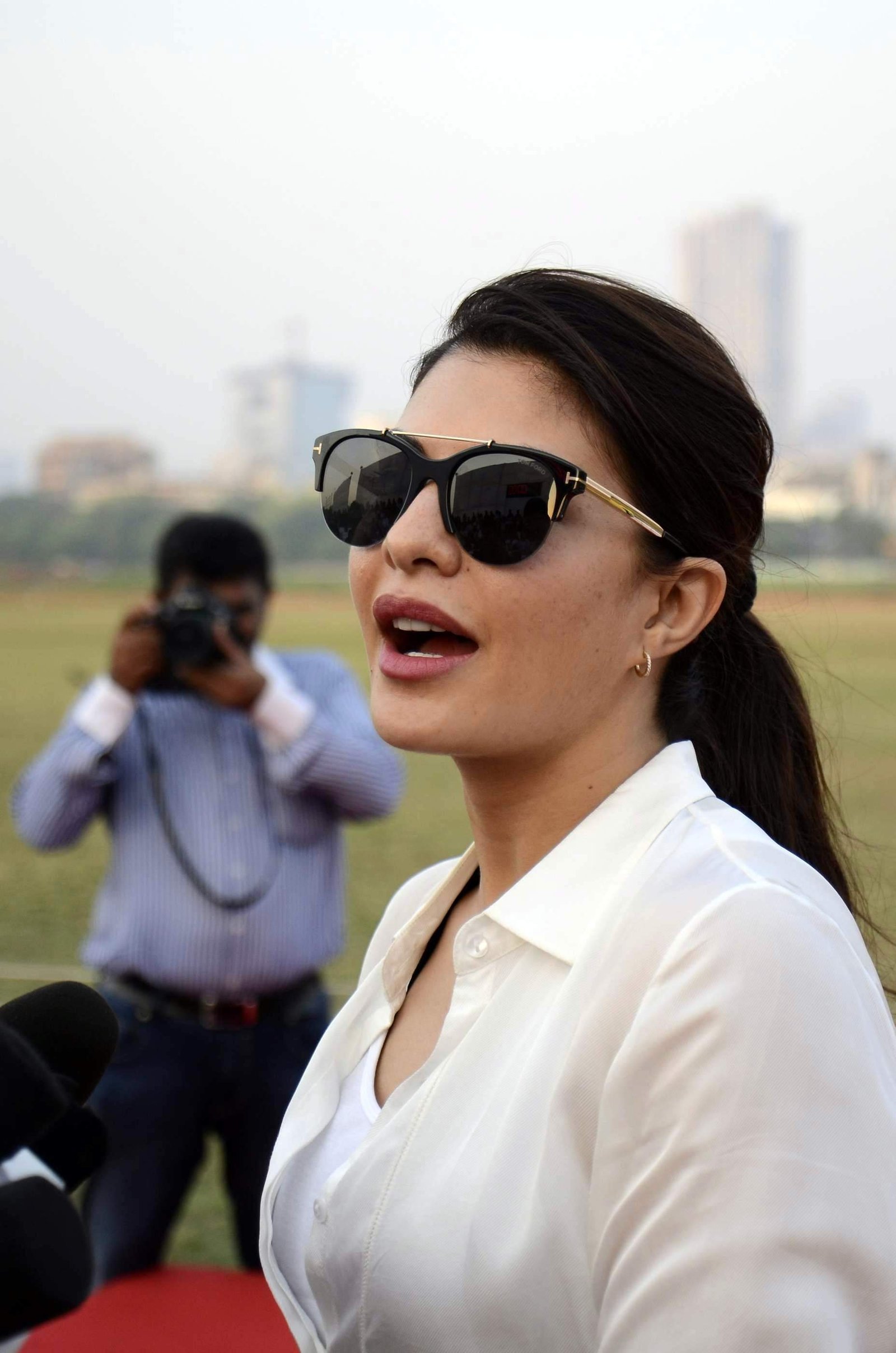 Jacqueline Fernandez At Horse Jumping Competition Race Course Images | Picture 1486560