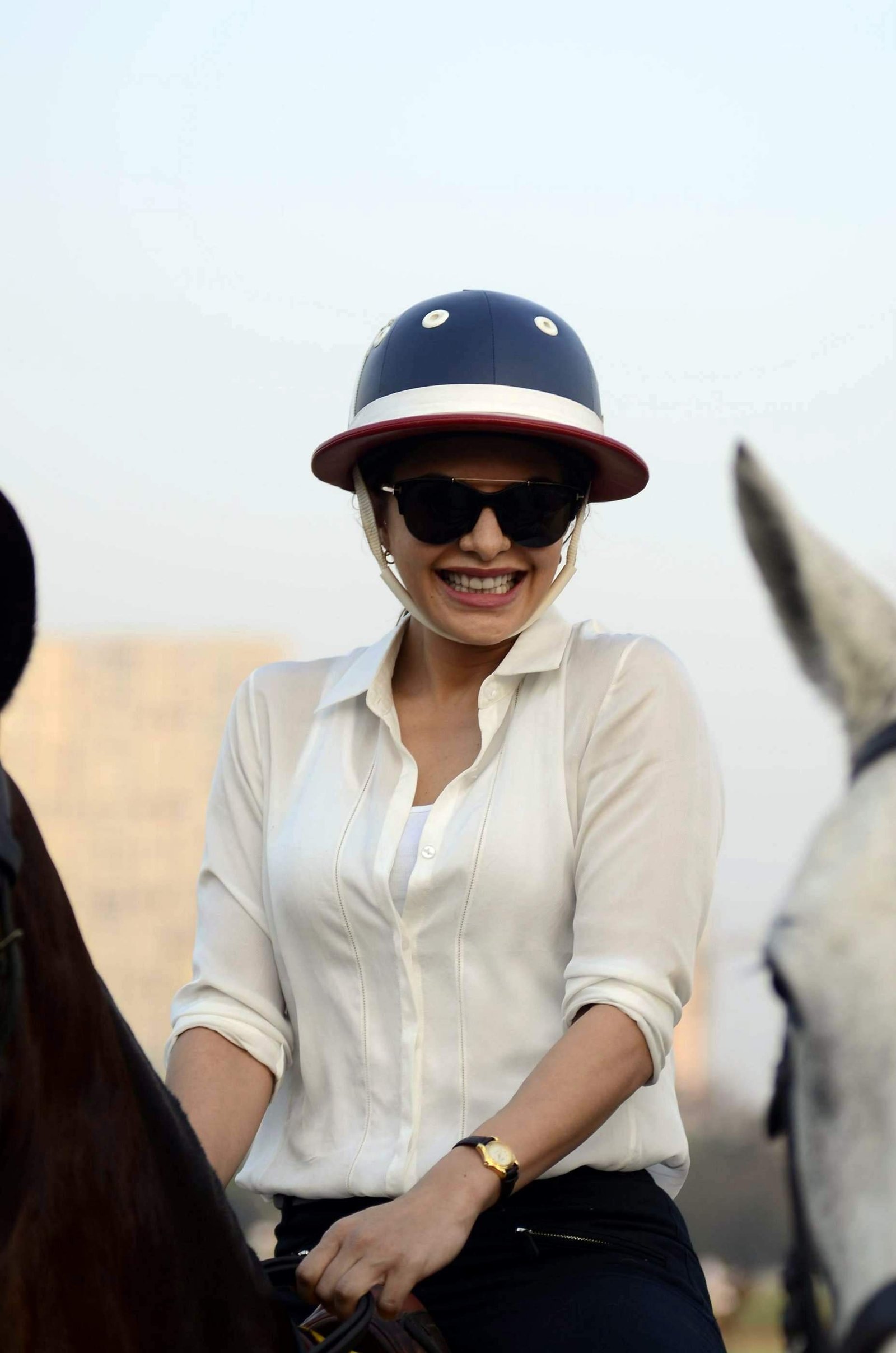Jacqueline Fernandez At Horse Jumping Competition Race Course Images | Picture 1486534