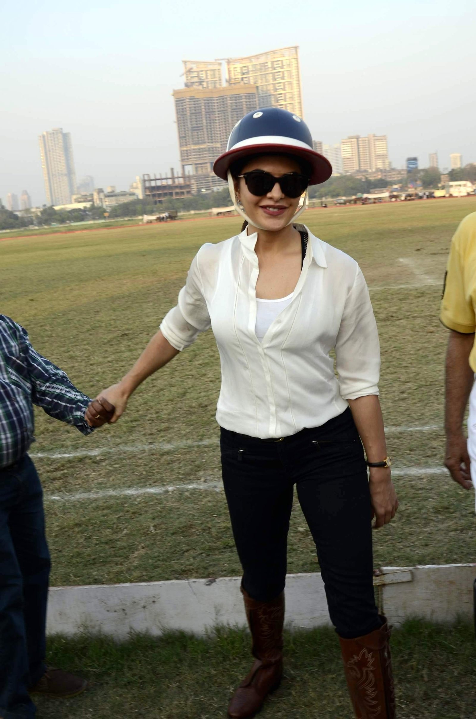 Jacqueline Fernandez At Horse Jumping Competition Race Course Images | Picture 1486538