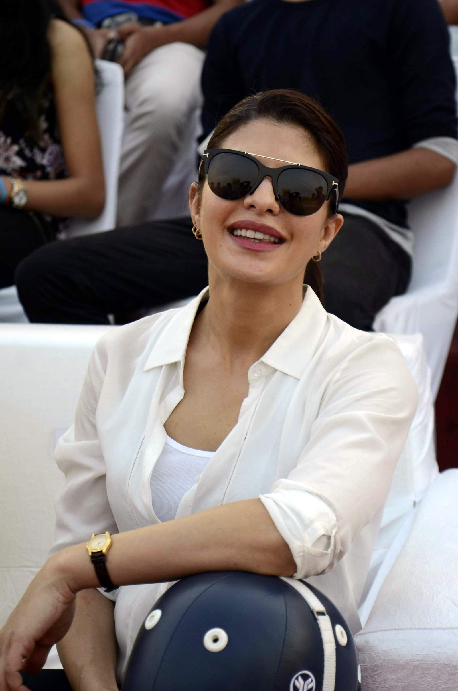 Jacqueline Fernandez At Horse Jumping Competition Race Course Images | Picture 1486558