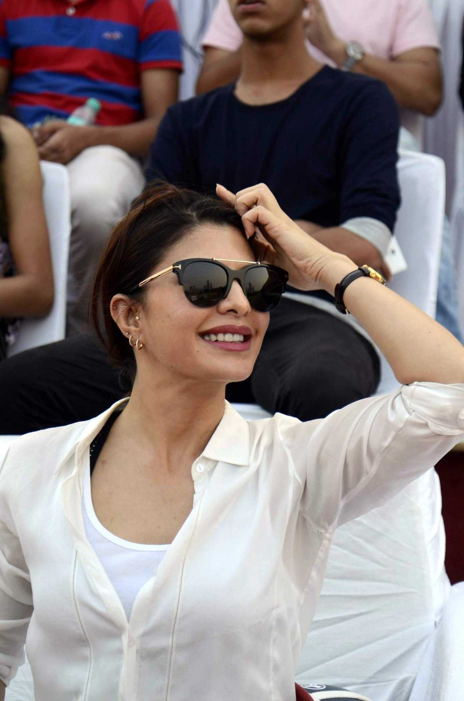 Jacqueline Fernandez At Horse Jumping Competition Race Course Images | Picture 1486548