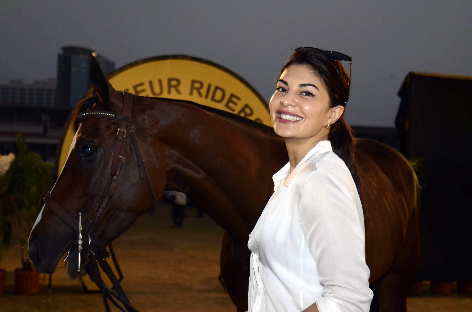 Jacqueline Fernandez At Horse Jumping Competition Race Course Images | Picture 1486573