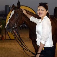 Jacqueline Fernandez At Horse Jumping Competition Race Course Images