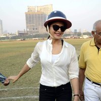 Jacqueline Fernandez At Horse Jumping Competition Race Course Images | Picture 1486540