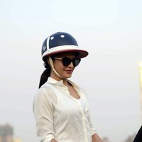 Jacqueline Fernandez At Horse Jumping Competition Race Course Images | Picture 1486533