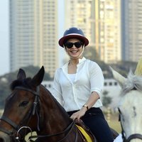 Jacqueline Fernandez At Horse Jumping Competition Race Course Images | Picture 1486531