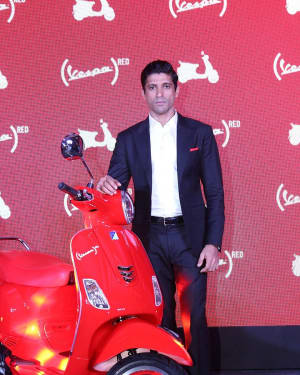 In Pics: Farhan Akhtar launches Vespa Red
