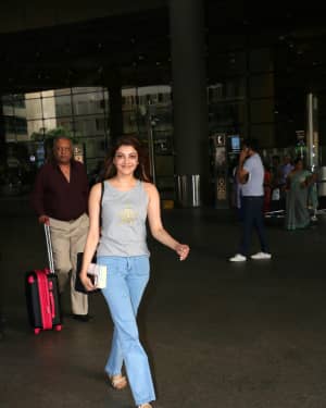 In Pics: Actress Kajal Aggarwal Spotted at Mumbai Airport | Picture 1526582