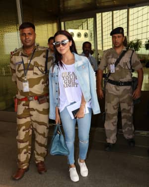In Pics: Sana Khan Spotted at Mumbai Airport  | Picture 1531118