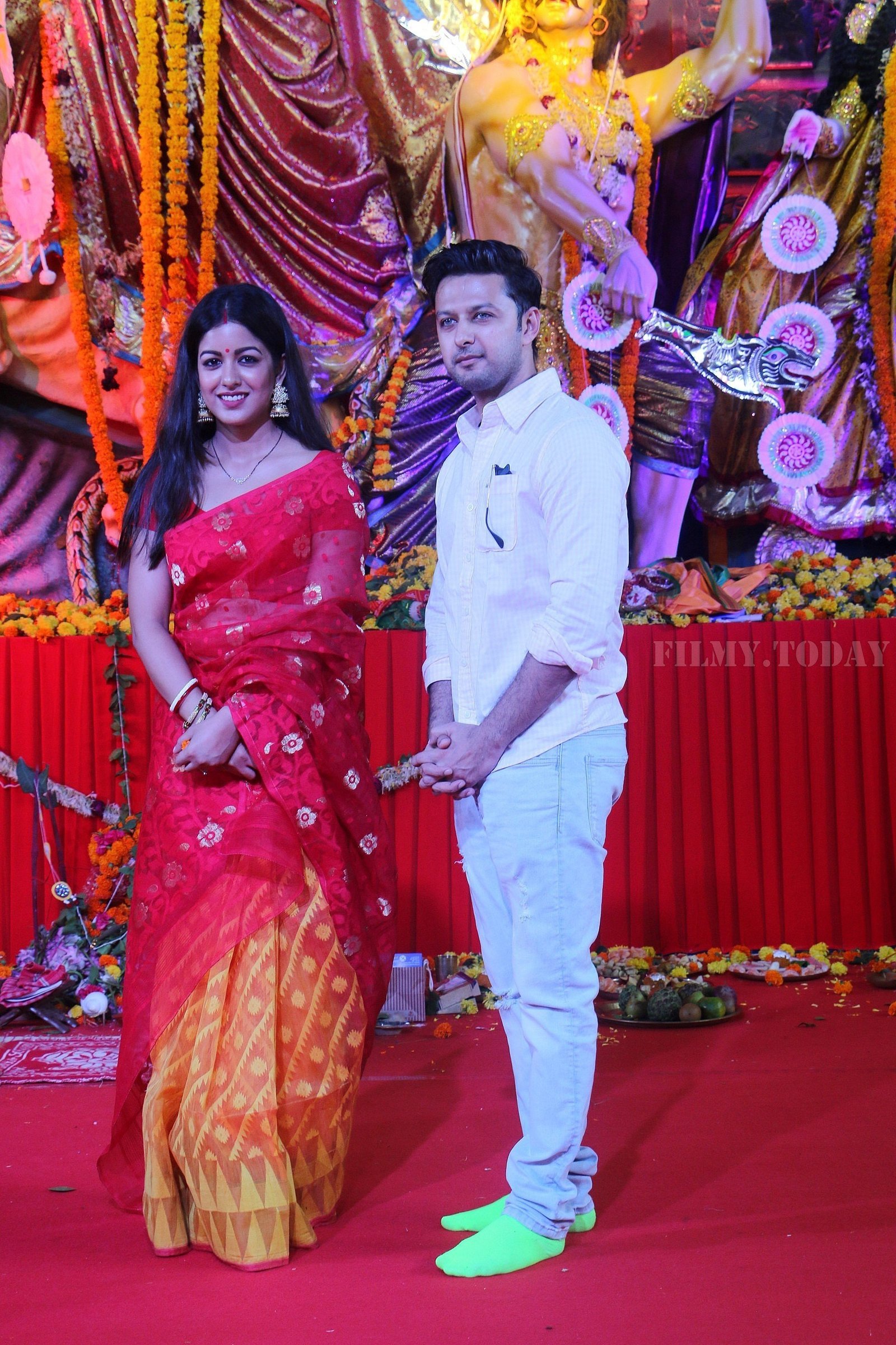 Photos: Celebs At The North Bombay Sarbojanin Durga Puja | Picture 1607558