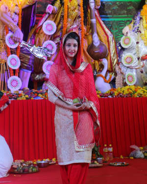 Photos: Celebs At The North Bombay Sarbojanin Durga Puja | Picture 1607537