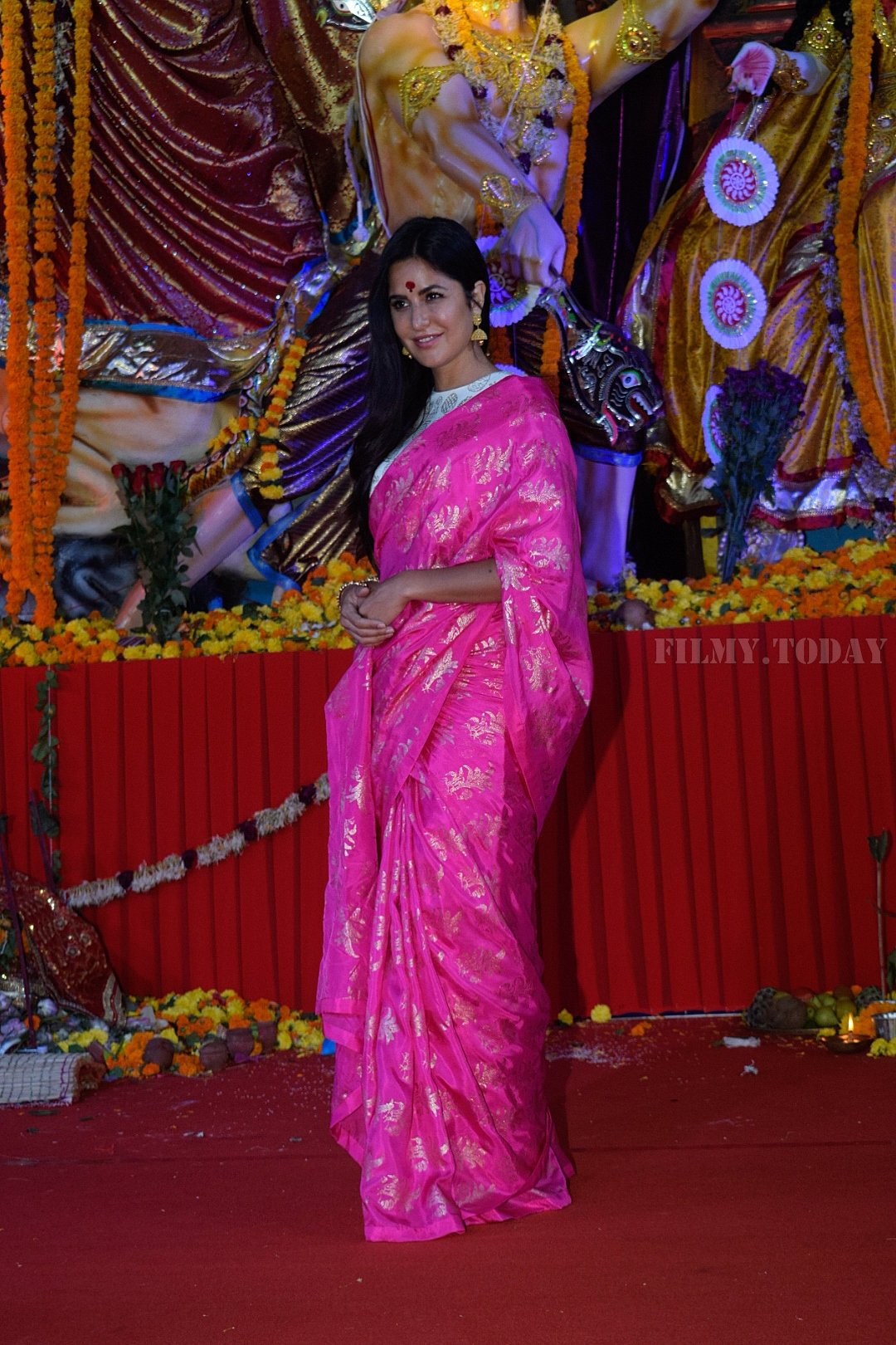Katrina Kaif - Photos: Celebs At The North Bombay Sarbojanin Durga Puja | Picture 1607603