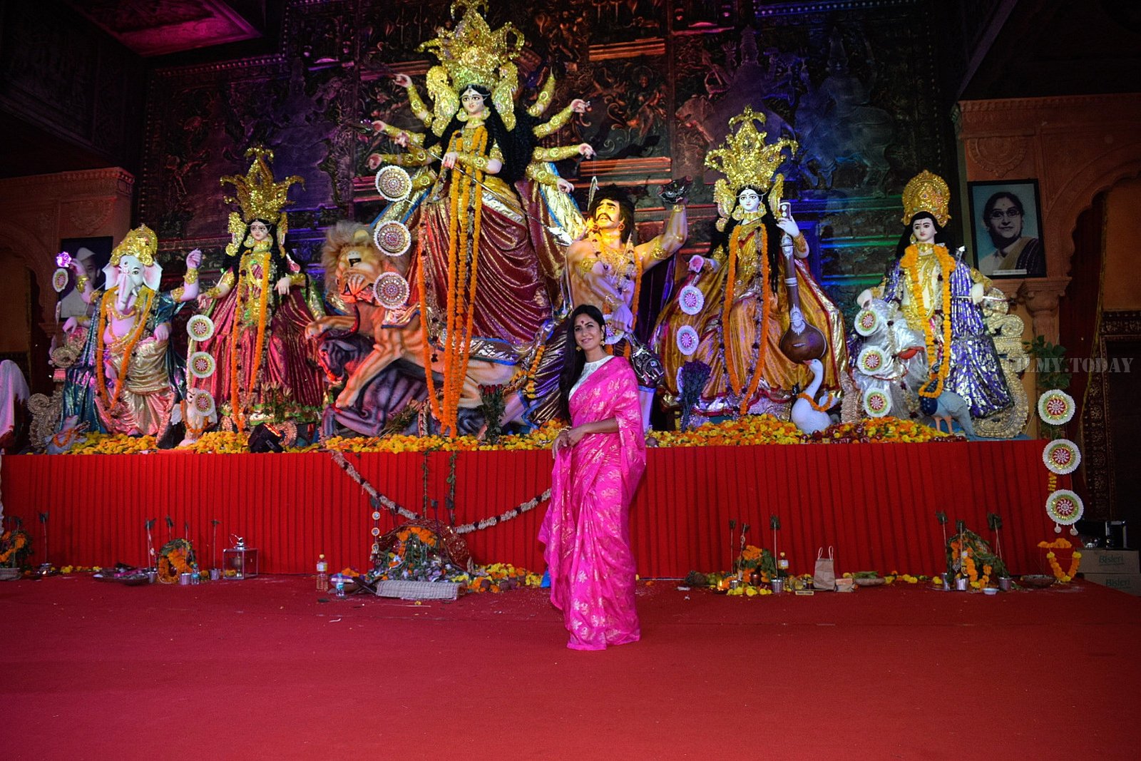 Katrina Kaif - Photos: Celebs At The North Bombay Sarbojanin Durga Puja | Picture 1607601