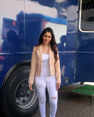 Photos: Warina Hussain during media interaction for film Loveratri  | Picture 1598119