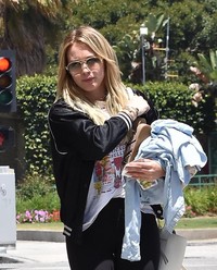 Hilary Duff in Tights - Out & About in Los Angeles