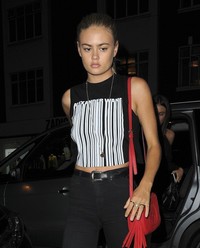 Ella Rose - Celebrities seen arriving at Restaurant Ours