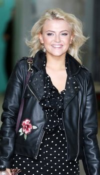 Lucy Fallon outside ITV Studios