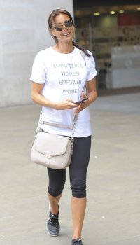 Melanie Sykes At BBC London Studios