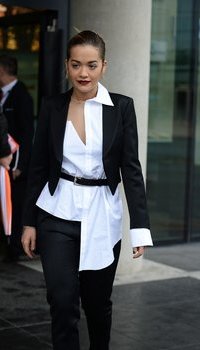 Rita Ora leaves the BBC Breakfast studios | Picture 1512844