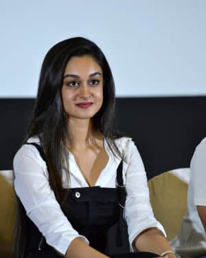 Aishwarya Arjun at Prema Baraha Film Success Meet Photos