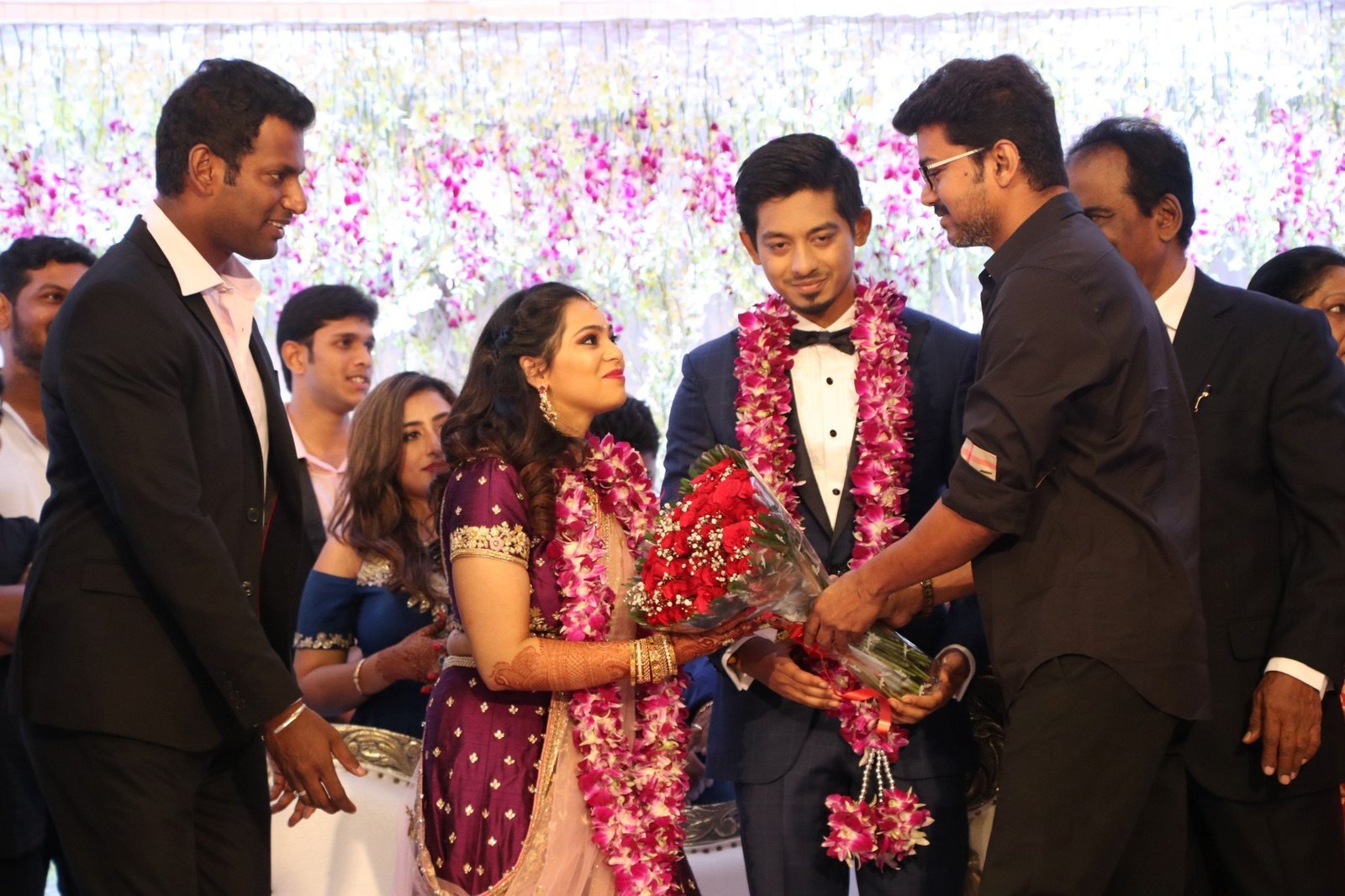 Vijay - Actor Vishal's Sister Aishwarya Wedding Reception Photos | Picture 1524157