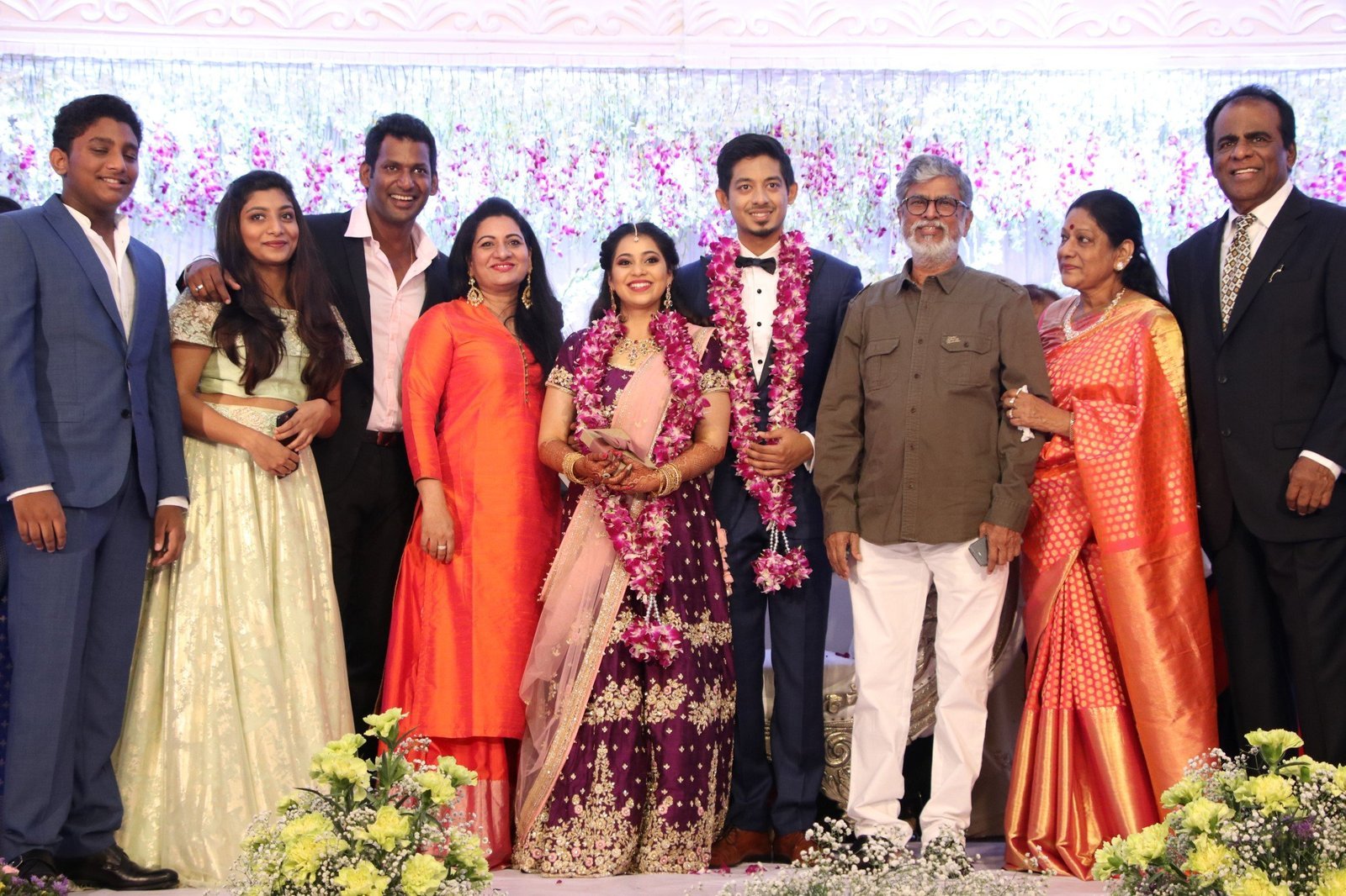 Actor Vishal's Sister Aishwarya Wedding Reception Photos | Picture 1524177