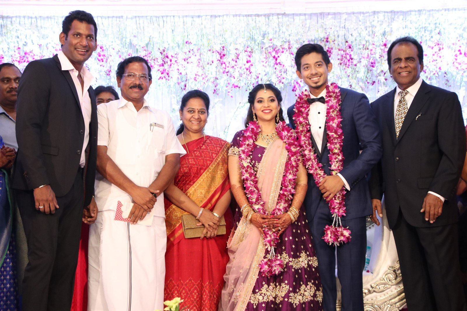 Actor Vishal's Sister Aishwarya Wedding Reception Photos | Picture 1524173