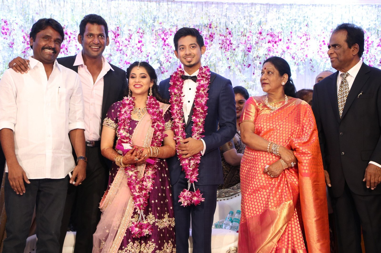 Actor Vishal's Sister Aishwarya Wedding Reception Photos | Picture 1524175