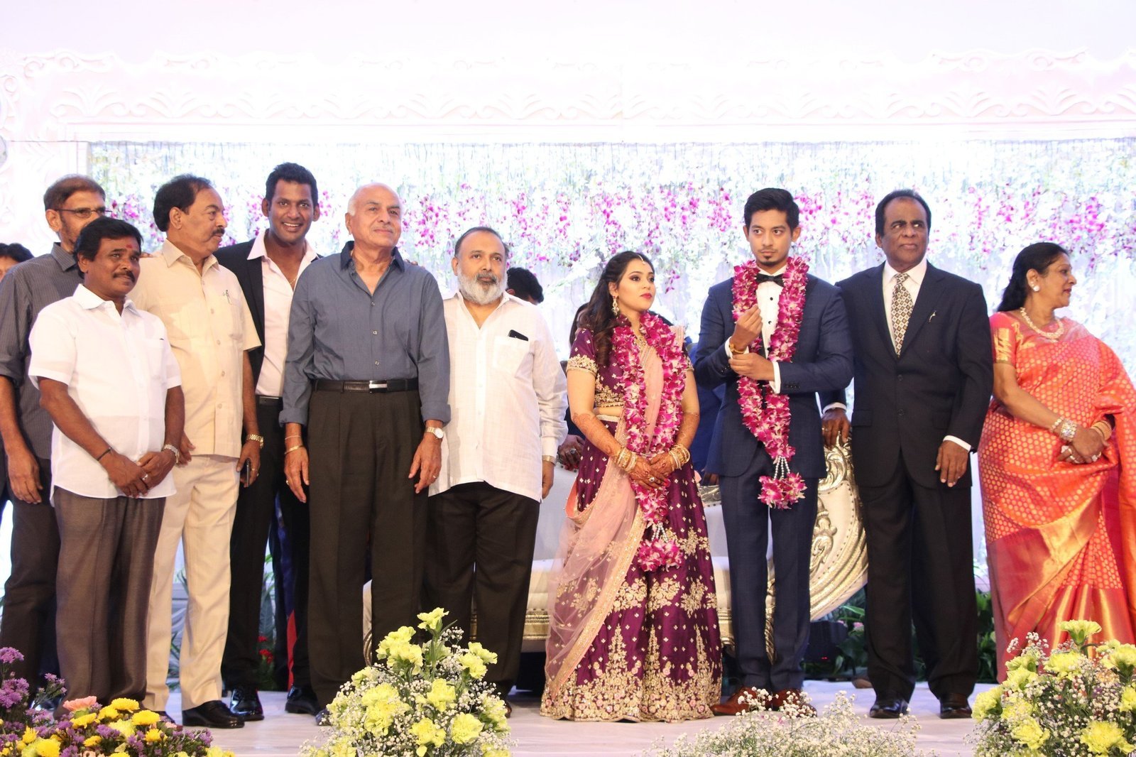 Actor Vishal's Sister Aishwarya Wedding Reception Photos | Picture 1524153