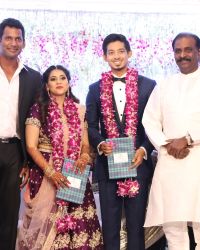 Actor Vishal's Sister Aishwarya Wedding Reception Photos | Picture 1524162