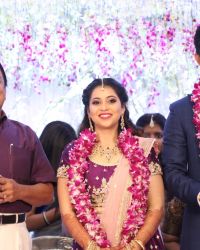 Actor Vishal's Sister Aishwarya Wedding Reception Photos