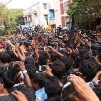 Actor STR Protest against ban of Jallikattu Photos