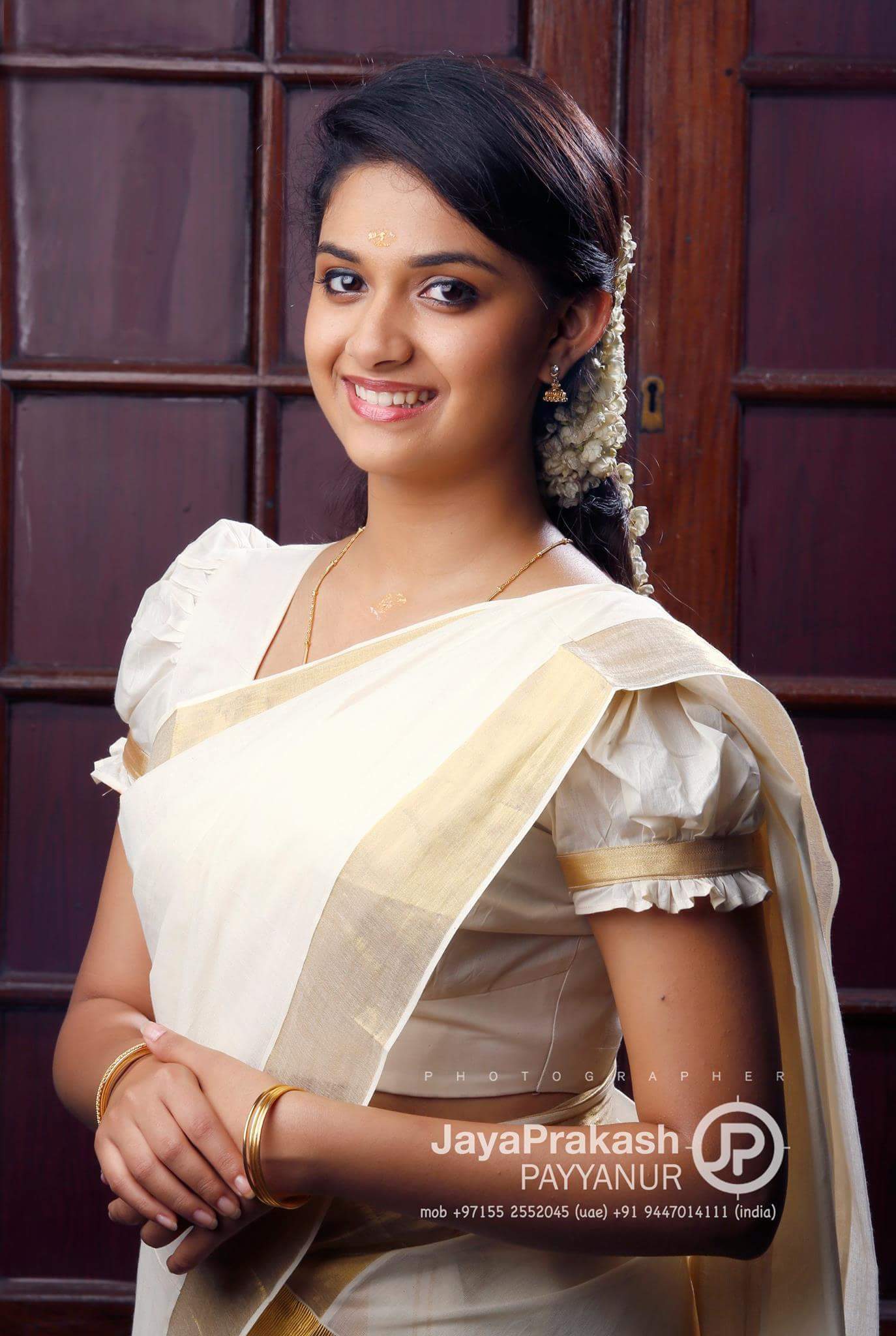 Picture Keerthi Suresh In Kerala Traditional Photoshoot