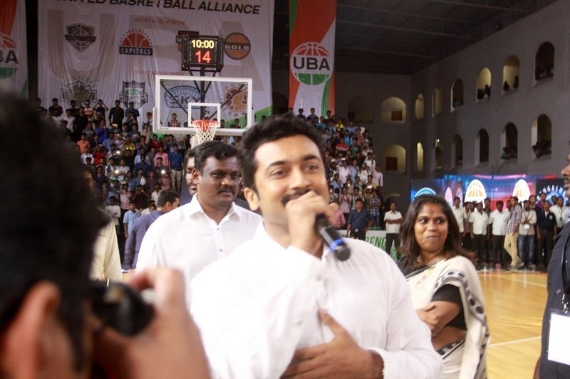 Actor Surya Felicitates UBA Pro Basketball Players in Sathyabama University Photos | Picture 1477594