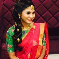Actress Shruti Reddy in Red Saree Stunning Photoshoot | Picture 1497060