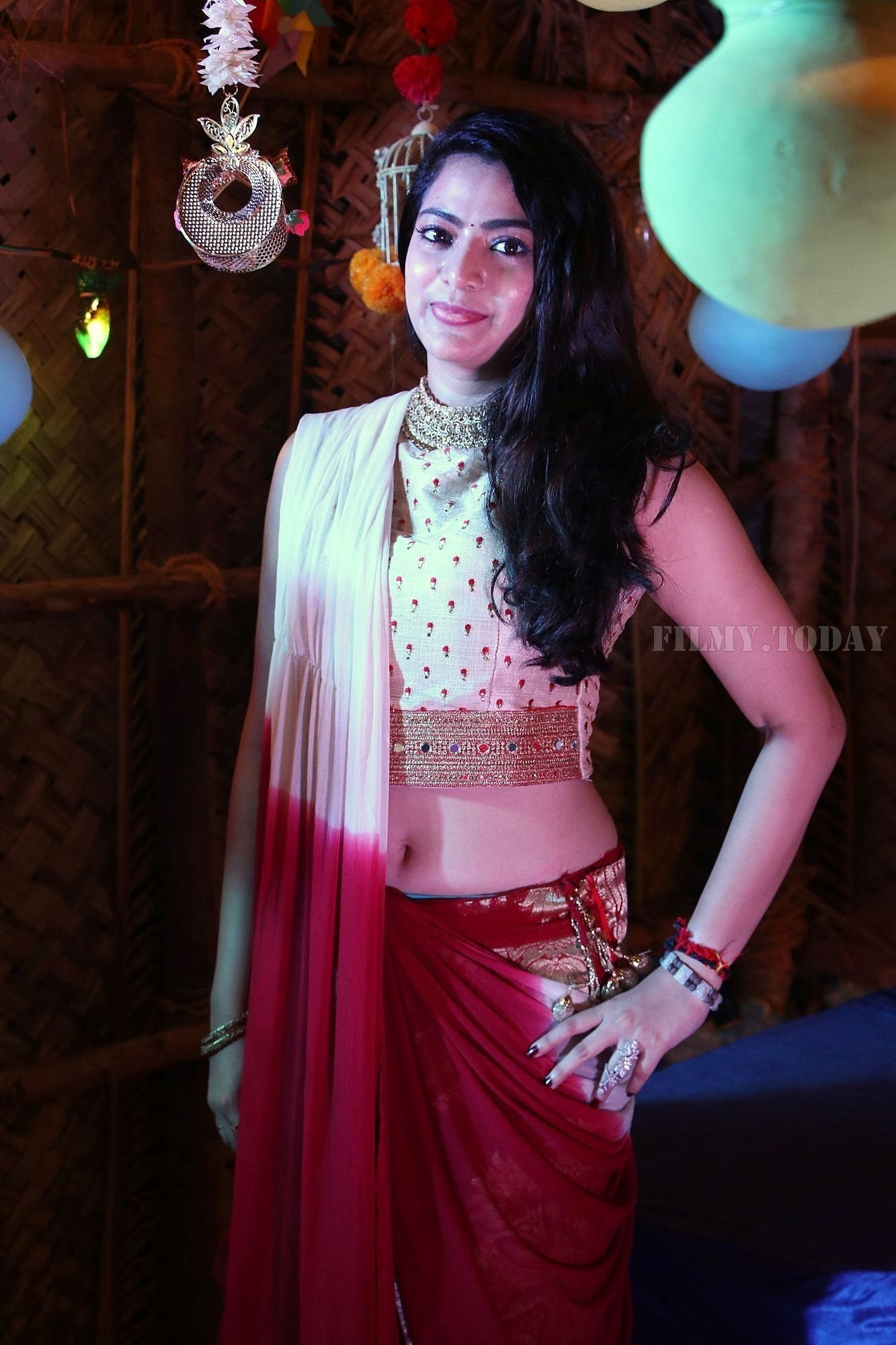 Actress Saara Deva Photoshoot during Vishal Sister Wedding Reception | Picture 1527345