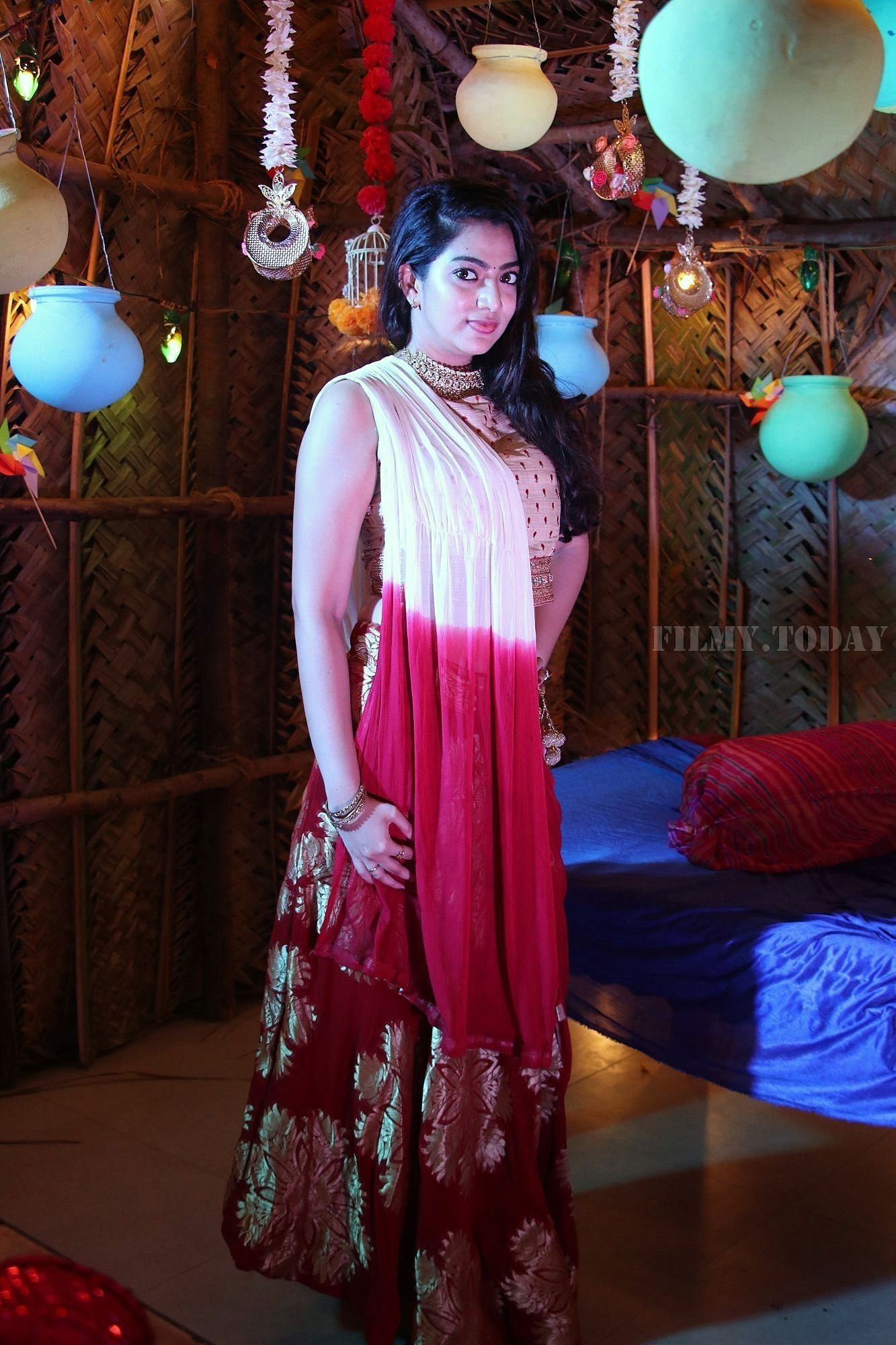 Actress Saara Deva Photoshoot during Vishal Sister Wedding Reception | Picture 1527341