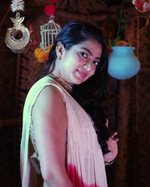 Actress Saara Deva Photoshoot during Vishal Sister Wedding Reception