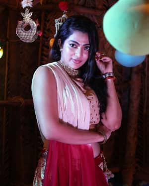 Actress Saara Deva Photoshoot during Vishal Sister Wedding Reception | Picture 1527347
