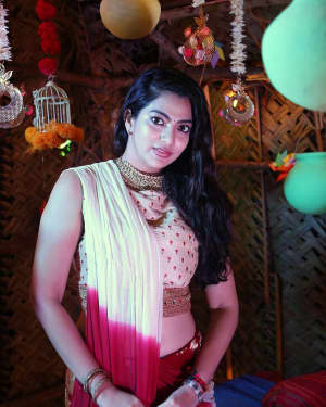 Actress Saara Deva Photoshoot during Vishal Sister Wedding Reception | Picture 1527339