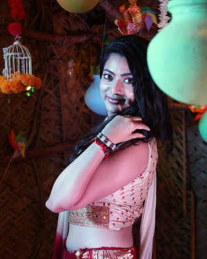 Actress Saara Deva Photoshoot during Vishal Sister Wedding Reception | Picture 1527348