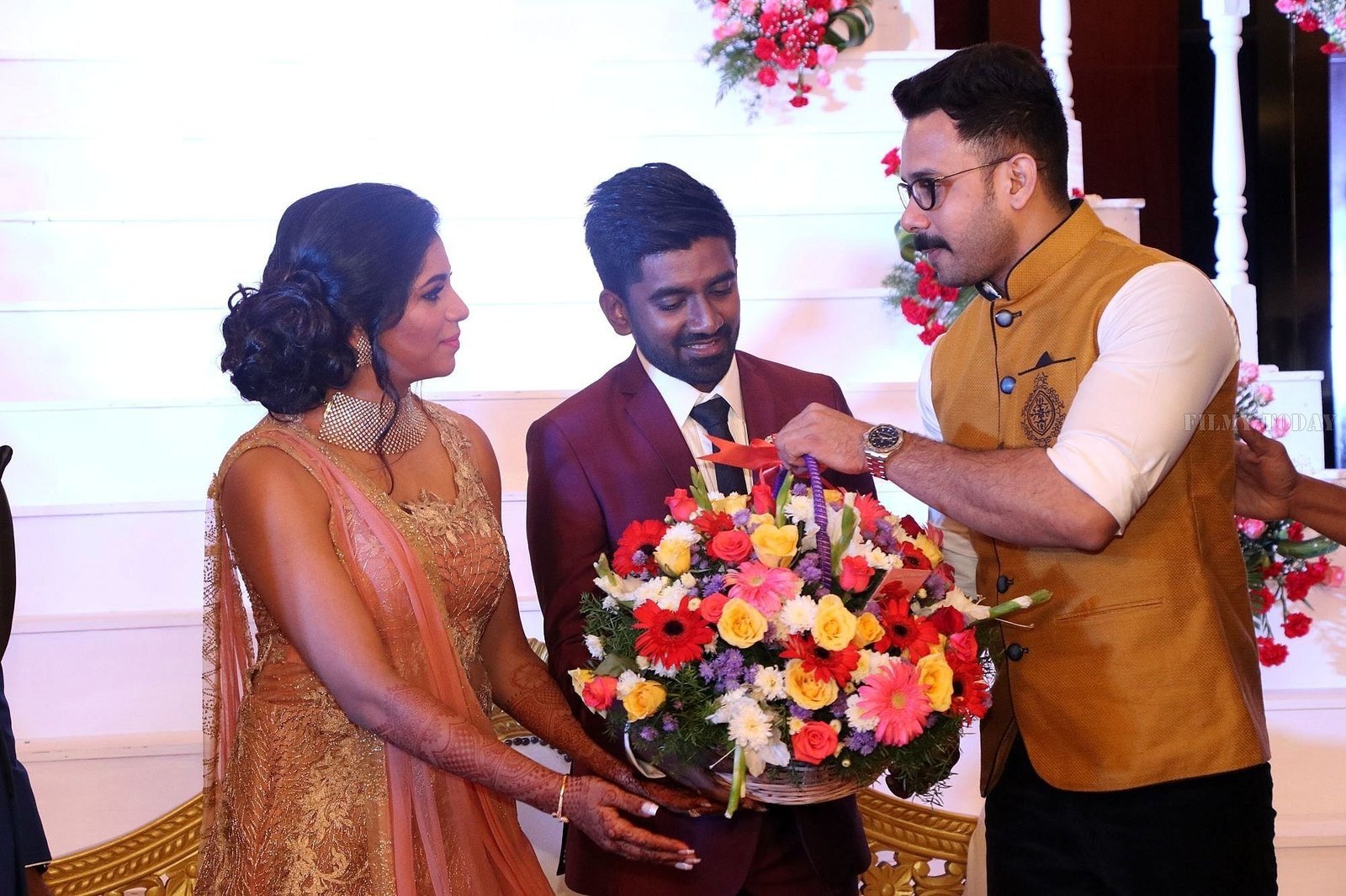 Music Director Dharan Kumar - Actress Deekshitha Wedding Reception Photos | Picture 1528397