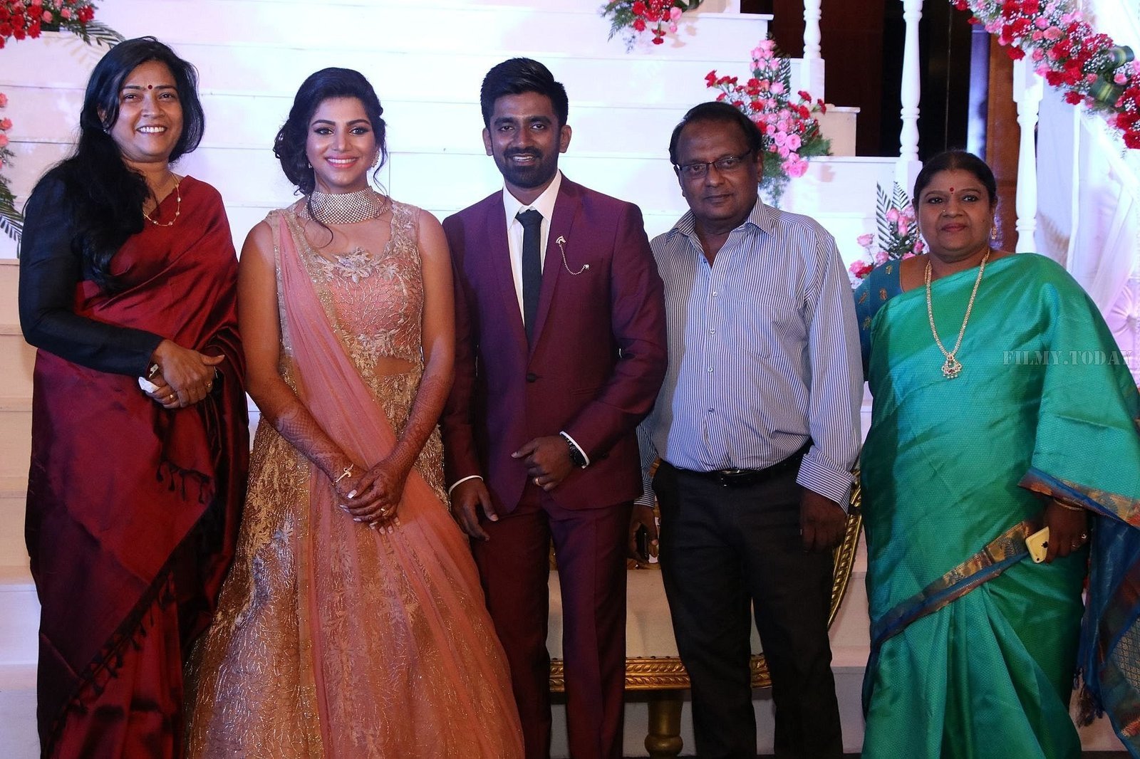 Music Director Dharan Kumar - Actress Deekshitha Wedding Reception Photos | Picture 1528415