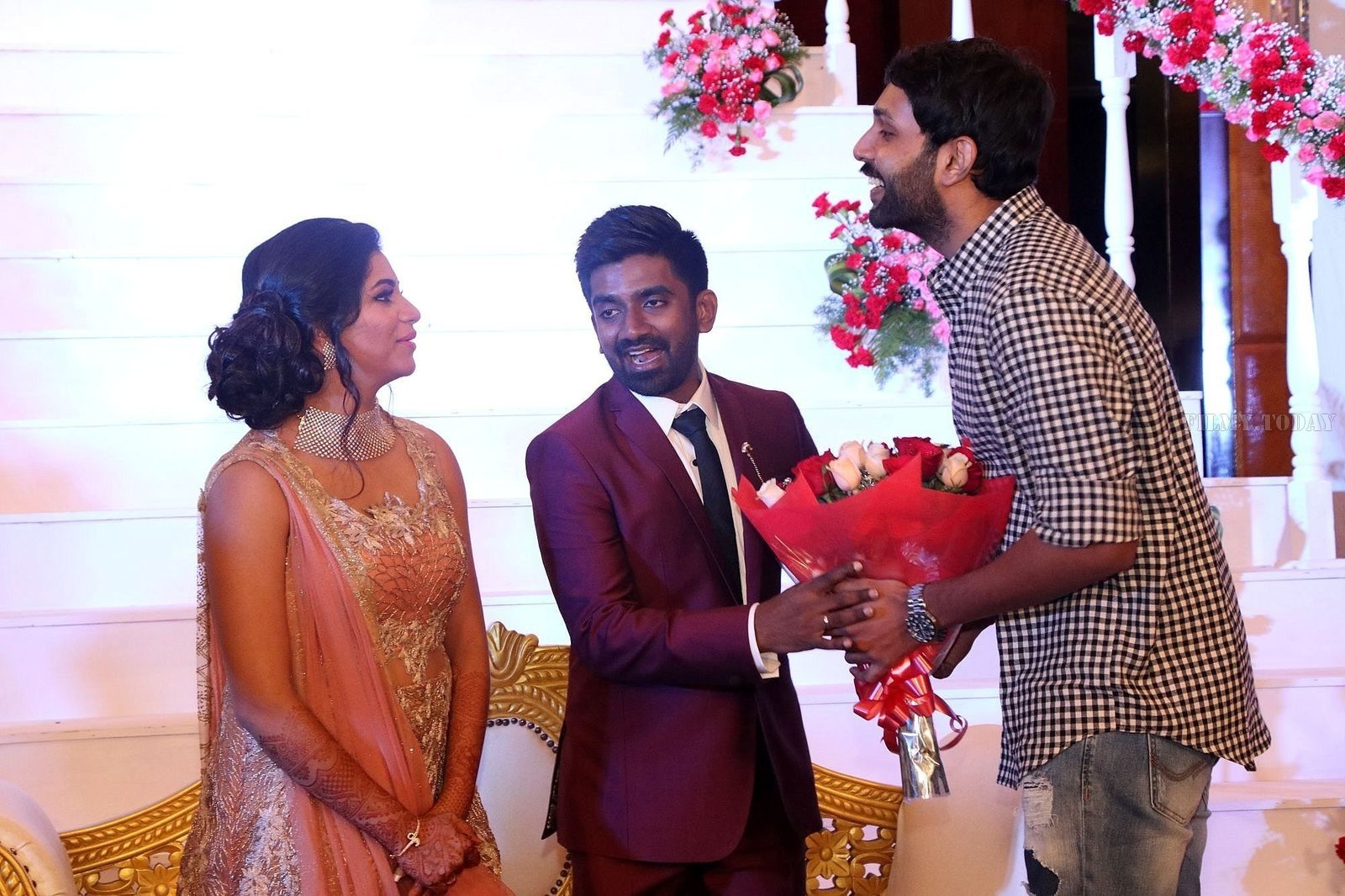 Music Director Dharan Kumar - Actress Deekshitha Wedding Reception Photos | Picture 1528402