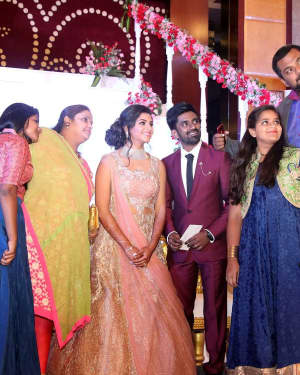 Music Director Dharan Kumar - Actress Deekshitha Wedding Reception Photos | Picture 1528389