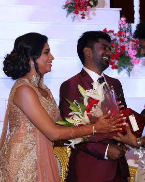 A. L. Vijay - Music Director Dharan Kumar - Actress Deekshitha Wedding Reception Photos | Picture 1528442