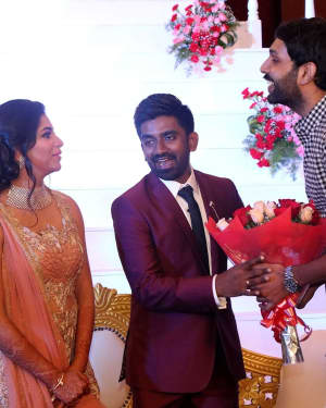Music Director Dharan Kumar - Actress Deekshitha Wedding Reception Photos | Picture 1528402